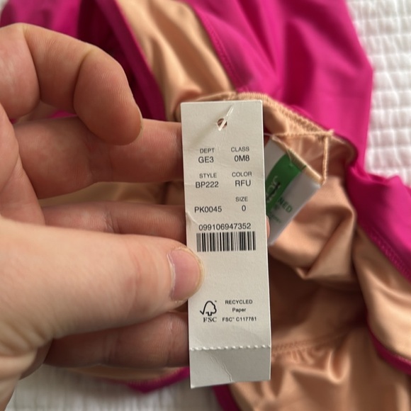 J. Crew Ruched ruffle one-piece swimsuit in Radiant Fuchsia - Picture 8 of 9